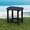BLACK, variant on Cobiod Outdoor HDPE End Table 14.1 x 18.6 Inch，All Weather Patio End Table Single Tier for Balcony Garden Pool Fire Pit，grey