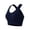 Blue, variant on WHEANG Sports Bras for Women Plus Size Wirefree High Impact Crisscross Back Sports Bra Adjustable Hook‑and‑Eye Workout Bra for Yoga Fitness Gym Running Size L Gray
