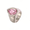 Silver Pink Stone, variant on Women's Stainless Steel Waterdrop Zircon Statament Band Glass Crystal Wedding Ring Silver Pink Stone Size 8