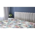 thumbnail image 5 of Ambesonne Spring Flowers Fitted Sheet, Dreamy Garden Blooms, Full Size, Quartz Blush Sea Blue, 5 of 5