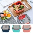 thumbnail image 6 of Sunjoy Tech Lunch Box with Separate Compartments Large Bento Boxes Salad Bowl with Sauce Box Sealed Lunch Container for Home School Outdoor Camping, 6 of 8