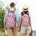 thumbnail image 4 of Balery Strawberry Popsicle Mochila Clásica Impresa Básica para Viaje, Mochila Escolar Resistente al Agua, Mochila de Lona con Correas Ajustables-Medium, 4 of 5
