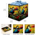 thumbnail image 3 of Toucan Foldable Storage Containers Bins with Handle, 10.8"x10.5"x10.6", Large Capacity Storage Basket, 3 of 6