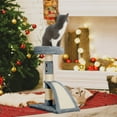 thumbnail image 2 of Cat Scratching Post, 26" Cat Tree with Plush Faux Fur Round Perch, Scratching Sisal Post, Multifunctional Durable Teasing Cat Toys and Furniture, 2 of 11