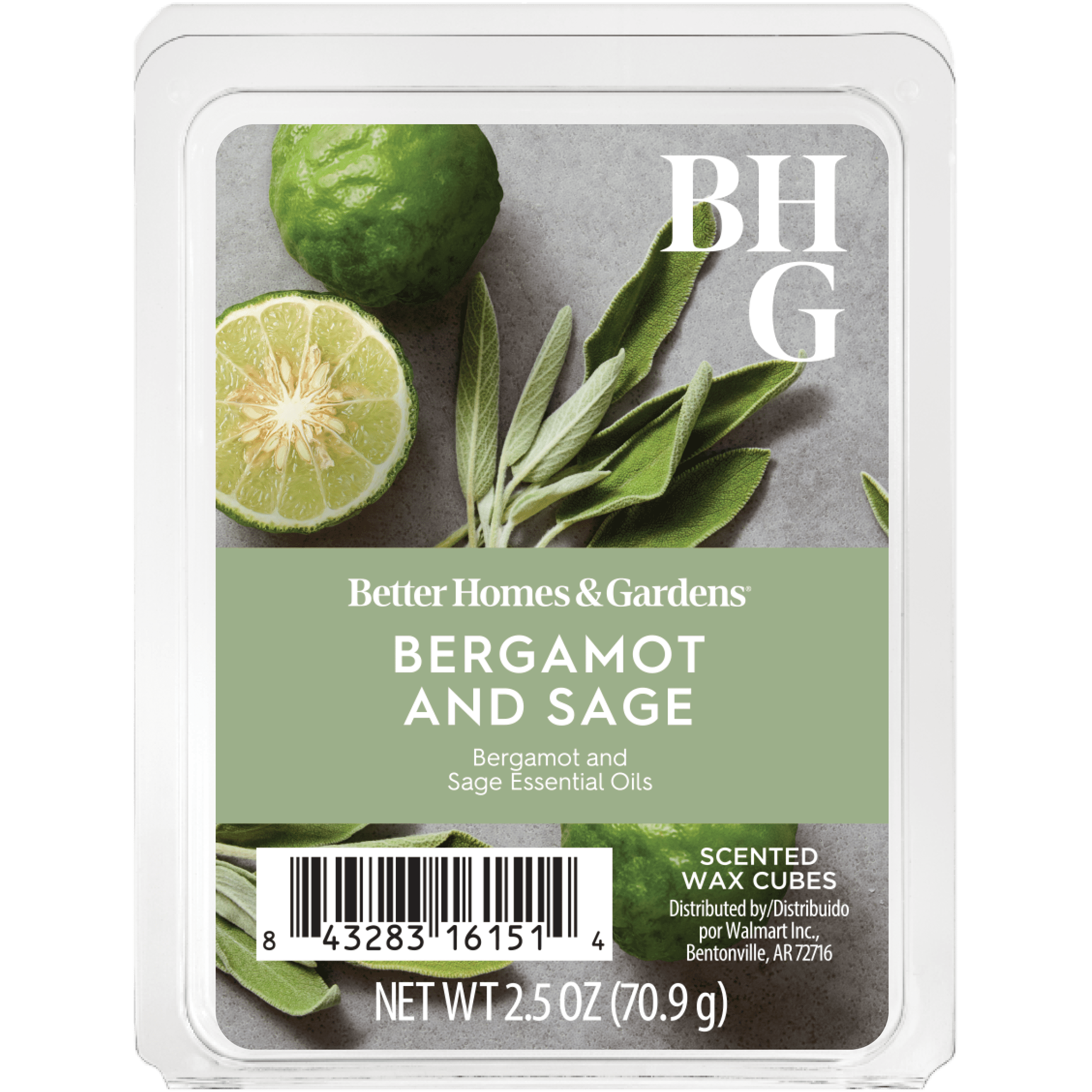 Better Homes & Gardens Scented Wax Cubes Bergamot And Sage