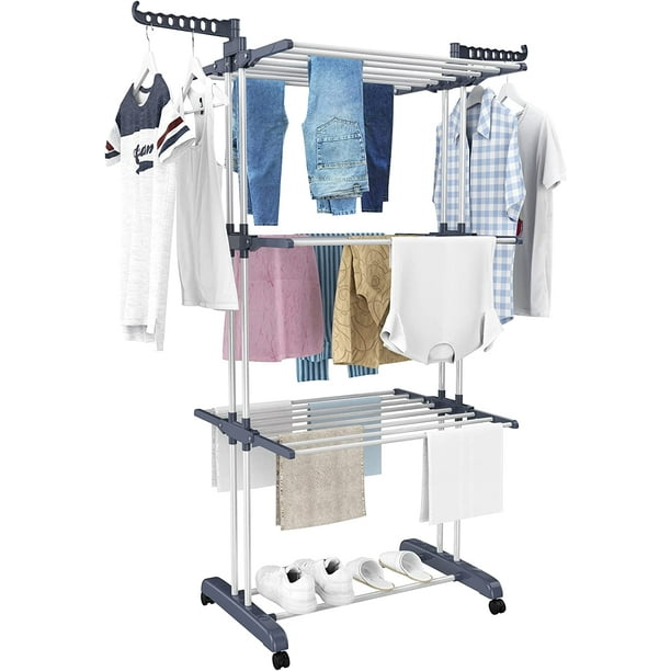 Foldable Mobility Stainless Steel Cloth Clothes Hanger Clothing