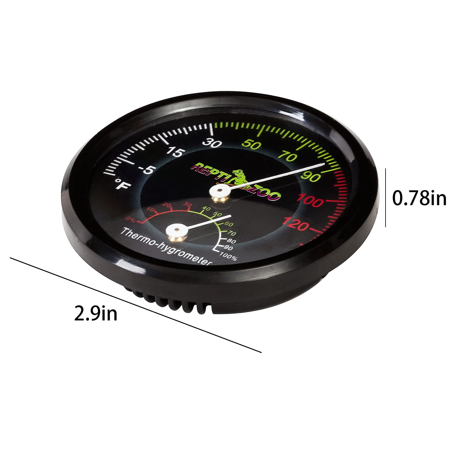 Reptile Terrarium Thermometer Hygrometer Dual Gauges Pet Rearing Box Reptile Thermometer and Humidity Gauge