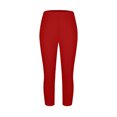 thumbnail image 6 of Wlynlyn Women Capri Pants Elastic Waist Casual Summer Ladies Pull on Capris Yoga Workout Stretch Cropped Leggings, 6 of 9