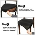 thumbnail image 4 of Bar Chair Slipcover, Elastic Spandex Washable Stool Cushion Cover For 48x48cm Chairs (4 Pack, Thick Protection), 4 of 6