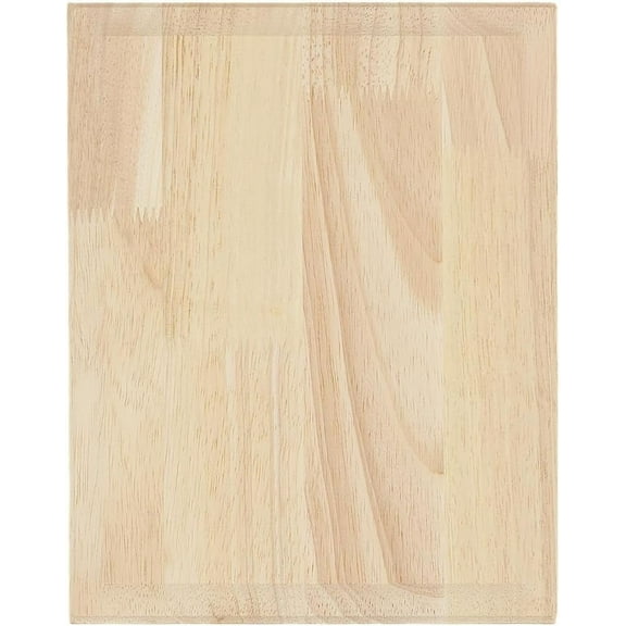 1pc Unfinished Rubber Wood Timber Board Oval 250x198x16.5mm