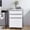 White, variant on CQSXDA Modern Metal 3 Drawer Mobile File Cabinet - Assembled Organizer for Home Office with Lock and Wheels, White