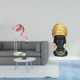 thumbnail image 2 of Estatua de flamenco de resina, escultura de ave, decoración para el hogar, chimenea, arte moderno, figura de jardín con soporte de metal, adorno, 2 of 8