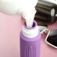 thumbnail image 6 of Micebay Leak-Proof 6-oz Silicone Squeezable Travel Bottles for Toiletries, Refillable Travel Size Containers, BPA Free, TSA Approved, Purple, 4 Pack, 6 of 9