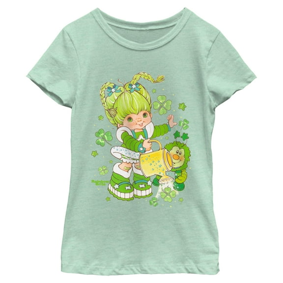 Girl's Rainbow Brite Lucky Clovers  Graphic T-Shirt