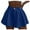 Blue, variant on Women's Shorts Wide Leg Stretchy High Waisted Pleated Wide Leg Summer Casual Beach Shorts with Pockets S-XL