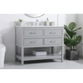 thumbnail image 2 of 42 inch single bathroom vanity in gray with backsplash, 2 of 8