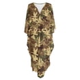thumbnail image 6 of XYZCANDO Women Kaftan Dresses Plus Size V-Neck Batwing Sleeves Beach Cover Up Caftan Dress Swimsuit Coverup for Women Duck Camo Bathing Suit Coverups Swim Cover Up Beach Wear, 6 of 7