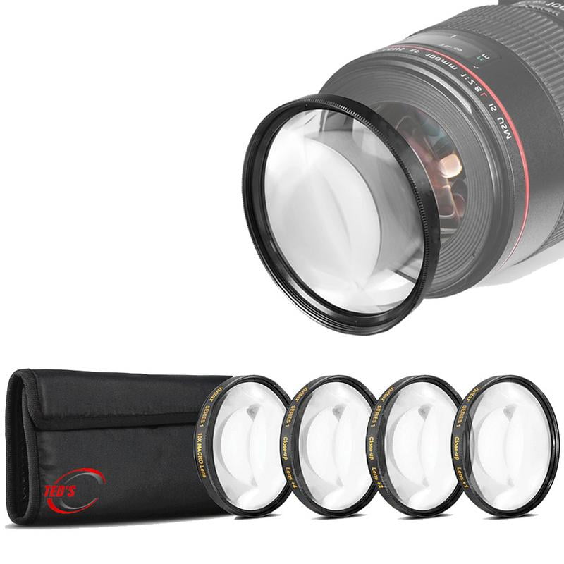 Macro +1 +2 +4 +10 Lens Filter Kit for Canon DSLR Camera Optical Glass Close Up Lens Filter Camera Lens Filters 52MM