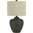 thumbnail image 2 of AF Lighting Danbury Textured Ceramic Table Lamp, Brown, 2 of 2