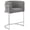 Dark Gray, variant on Best Quality Furniture Single Barstool in Cream Teddy Fabric and Chrome Base