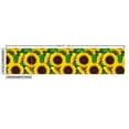 thumbnail image 3 of Ambesonne Floral Fabric by the Yard Upholstery, Autumn Sunflowers Leaves, 2 Yards, Earth Yellow and Fern Green, 3 of 5