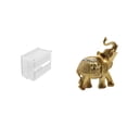 thumbnail image 1 of Dispensador De Pañuelos De Acrílico Moderno Y Caja De Almacenamiento Decorativa Con Escultura De Elefante De Resina Para Baño, Dormitorio, Estante, Escritorio. Adorno Para El Hogar., 1 of 8
