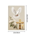 thumbnail image 4 of Amhnf Christian Cross And Dove With Flowers Garden Flag For Home Outdoor Garden Yard Decor 12x18 inch, 4 of 5