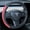 Red, variant on Nappa Leather Steering Wheel Cover Compatible with Tesla Model 3/Y 2016-2025 2026 Juniper/Highland, Non-Slip Breathable Model 3/Y Steering Wheel Protector, Black