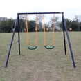 thumbnail image 4 of CIPACHO Two Station Kids Swing Set, Outdoor Playground for Age 3+, Blue, 4 of 7