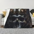 thumbnail image 1 of Balery Royal Skull With Golden Crown Manta de Franela con Dibujo, Lujo Ultra Suave y Cálido, Antipelusa y Resistente a las Arrugas para Cama, Sofá, Camping -80"x60", 1 of 6