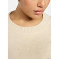 thumbnail image 3 of Terra & Sky Women's Plus Size Crewneck Pullover Sweater, Size 0X-5X, 3 of 5