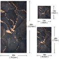 thumbnail image 3 of Dreamtimes 3 PCS Towel Black Gold Marble Texture Cotton Bath Towel Set (1 Bath Towel, 1 Hand Towel, 1 Washcloth) for Bathroom, Super Soft and Quick Dry Towels, 3 of 7