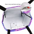 thumbnail image 6 of FORMRS Womens Canvas Tote Bag with Zipper Inner Pocket Shoulder Handbag, Purple Starfish Pattern, 6 of 7