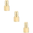 thumbnail image 1 of Paquete de 3 conectores de cierre de propano para parrilla de gas y calentador, regulador rápido de propano, conector rápido de latón para gas M, 1 of 1