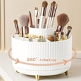 thumbnail image 2 of Rotatable Makeup Desktop Cosmetic Storage Box Organizer Large Capacity For Bathroom Portable Lipstick Makeup Brush Pen Holder, 2 of 10