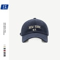 thumbnail image 2 of Gorra de béisbol con tapa suave bordada coreana para hombres, tiro callejero popular en Internet, otoño e invierno, moda coreana, gorra pequeña para mujeres, 2 of 5