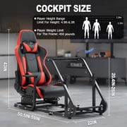 Marada G920 Racing Simulator Cockpit with Game Seat Fit for Logitech G29 Wheel Stand