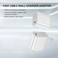 thumbnail image 5 of 20W Wall Charger for Samsung Galaxy S24 Ultra (USB-C Power Delivery Fast Charging High Powered Port) - White, 5 of 7