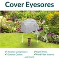 thumbnail image 3 of Sunnydaze Low-Profile 14" Gray Polyresin Faux Landscape Rock Cover with Metal Stakes, 3 of 17