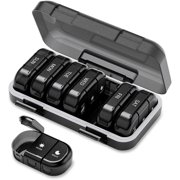 Pill Organizer Times a Day Travel Medicine Organizer Box Daily Pill Box Organizer Day Pill case X a Day with Large Separate Compartments to Hold Medication Vitamins Fish Oil and