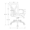 thumbnail image 4 of Monarch Specialties Office Chair, Swivel, Ergonomic, Armrests, Computer Desk, Work, Black Mesh, 4 of 4