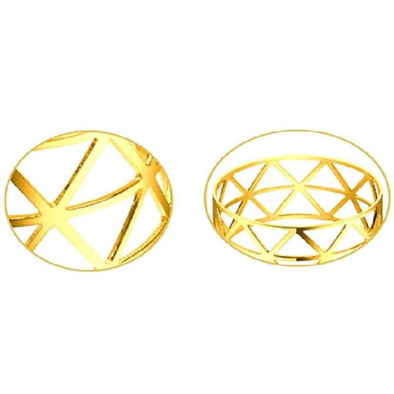 24-Pack Gold Napkin Rings – Hollow-Out Design Metal Napkin Holders For Wedding, Party & Banquet Table Decor