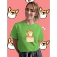thumbnail image 2 of Cute Shiba Inu In Box T-Shirt Women -Image by Shutterstock, Female Medium, 2 of 4