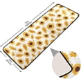 thumbnail image 2 of Dreamtimes Cute Summer Sunflowers Hallway Runner Rug 2'x6' Kitchen Rug with Rubber Backing Yellow Spots Non Slip Entryway Rug Runner Washable Soft Area Rug for Hallway Bedroom Kitchen Decor, 2 of 6