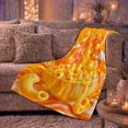 thumbnail image 6 of Funny Mac Cheese Painting, Playful Artistic Scene, Warm Flannel Blanket for Living Room and Bedroom with Detailed Artwork, Art Lovers Valentine's Day Gift, Playful Home Decor, 6 of 9