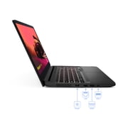 Lenovo IdeaPad 3 Gaming Laptop, 15.6 FHD IPS 120Hz, AMD Ryzen 5 5600H 3.3GHz, NVIDIA GeForce RTX 3050 4GB, 8GB RAM, 512GB PCIe SSD, Shadow Black, Windows 10 Home