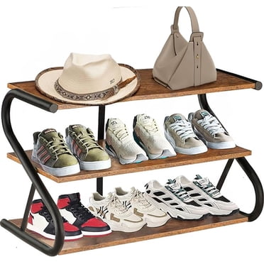 TY Arts & Culture Farmhouse 6 Tier Wood Shoe Rack Holds up to 25 Pairs ...
