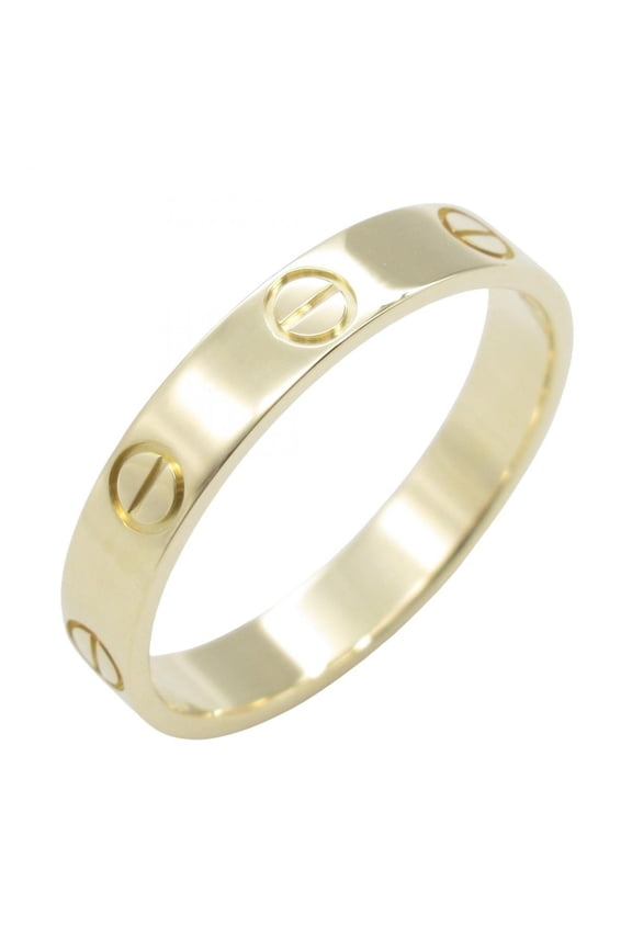 Pre-Owned Cartier Mini Love Ring, 18K Yellow Gold, for Men and Women. (Good)