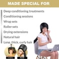 thumbnail image 4 of Juego de accesorios para secador de pelo con capó y capó, capó suave y ajustable con capucha para secador de pelo de mano, incluye banda para la cabeza para secar, peinar, rizar y acondicionar profund, 4 of 5