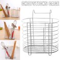 thumbnail image 2 of VALINK Multifunctional Stainless Steel Oval Chopstick Cage With Hook Design Kitchen Supplies, 2 of 6